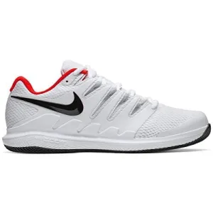 Nike Men's Air Zoom Vapor X Tennis Shoes (12, White/Black/Bright Crimson)