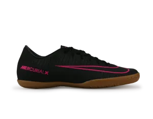 Nike Men's MercurialX Victory VI Indoor Soccer Shoes Black Pink/Blast Gum/Light Brown