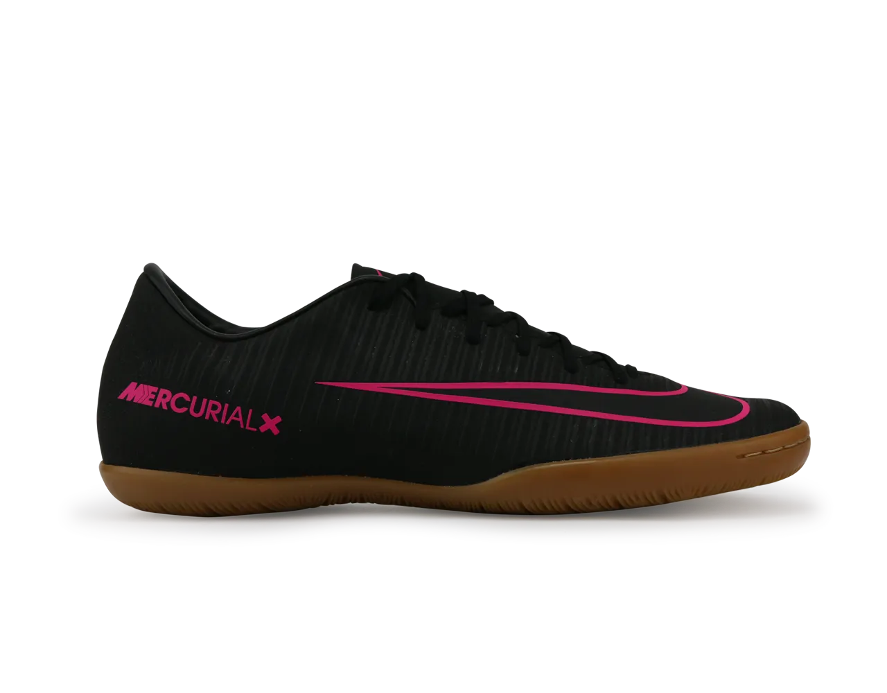 Nike Men's MercurialX Victory VI Indoor Soccer Shoes Black Pink/Blast Gum/Light Brown