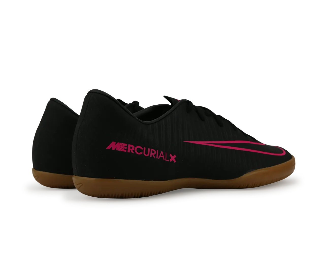 Nike Men's MercurialX Victory VI Indoor Soccer Shoes Black Pink/Blast Gum/Light Brown