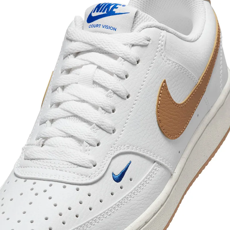 Nike Women's Court Vision Low Next Nature White/Flax-Game Royal-Sail