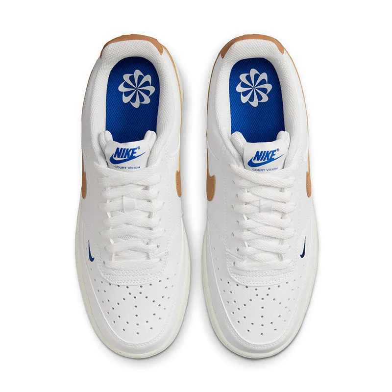 Nike Women's Court Vision Low Next Nature White/Flax-Game Royal-Sail