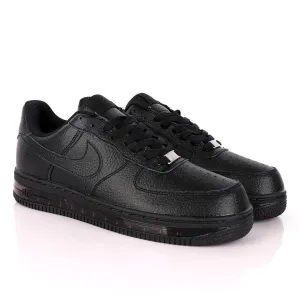 NK Force 1 Translucent Panel Designed Sneakers- Black