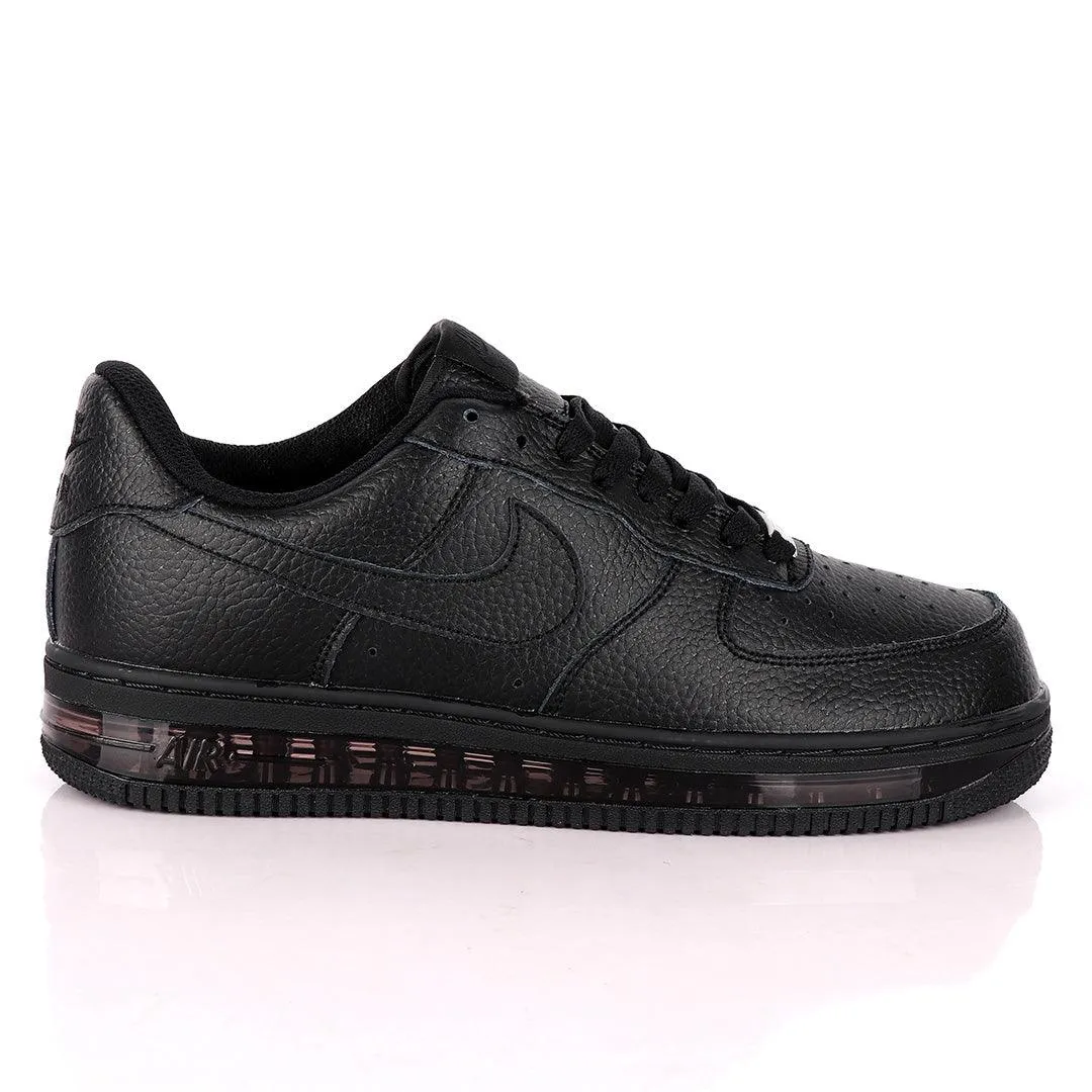 NK Force 1 Translucent Panel Designed Sneakers- Black