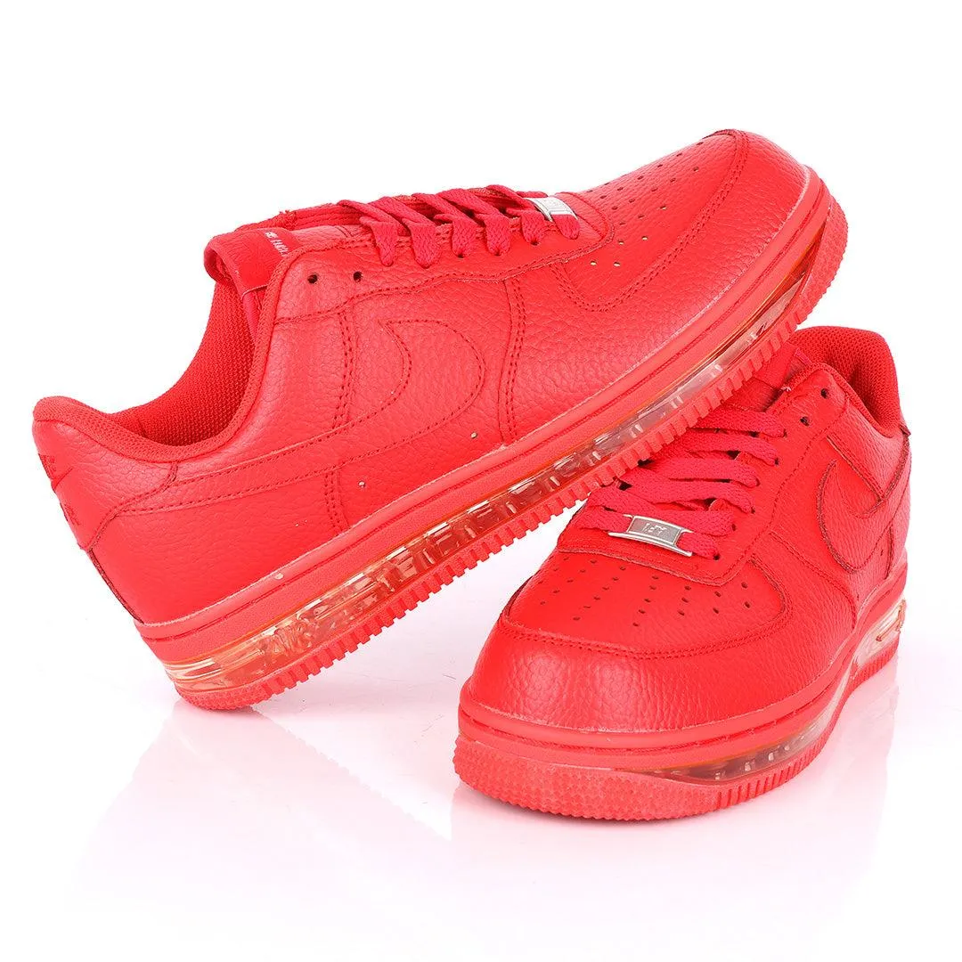 NK Force 1 Translucent Panel Designed Sneakers- Red