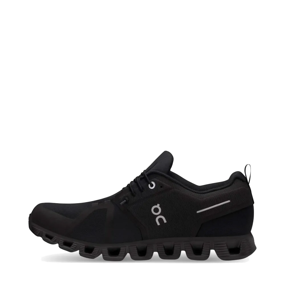 On Men's Cloud 5 Waterproof Sneaker in All Black