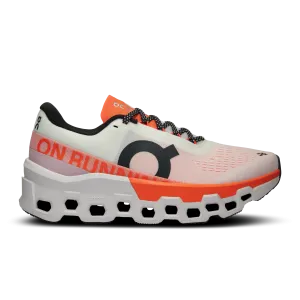 On Running Women's Cloudmonster 2 Shoes - White / Flame