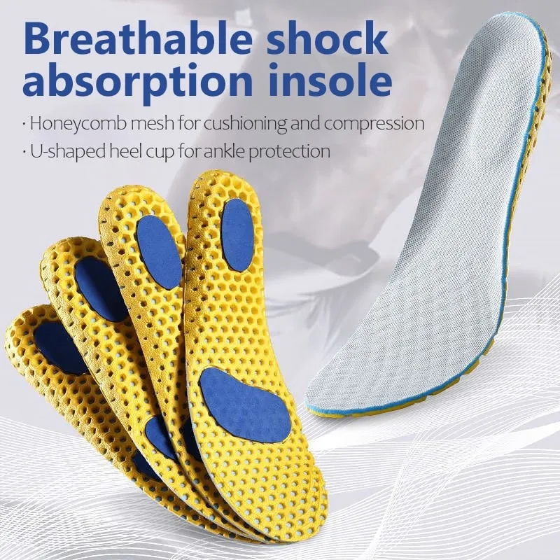 Orthopedic Memory Foam Insole Mesh Breathable Deodorant Shoe Sole Sport Running Insert for Feet  Man Woman Sneaker Shoe Pad