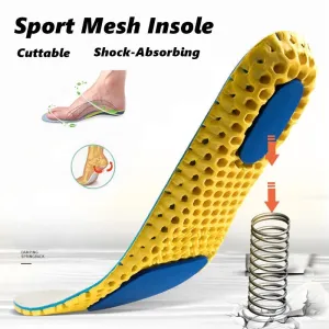 Orthopedic Memory Foam Insole Mesh Breathable Deodorant Shoe Sole Sport Running Insert for Feet  Man Woman Sneaker Shoe Pad