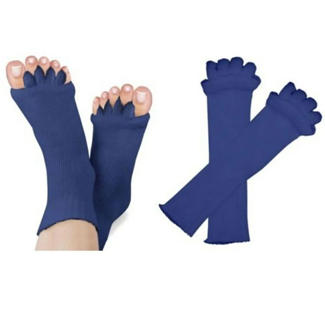 Pair of Foot Alignment Socks to Relieve Foot Pain, Navy