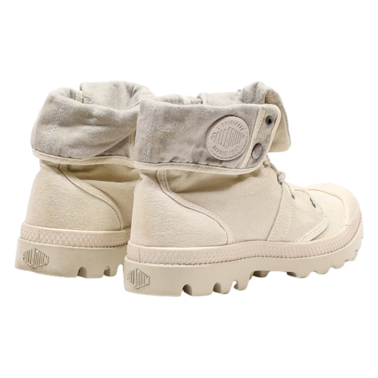 PALLADIUM Chukka Boots Beige Canvas Womens UK 4