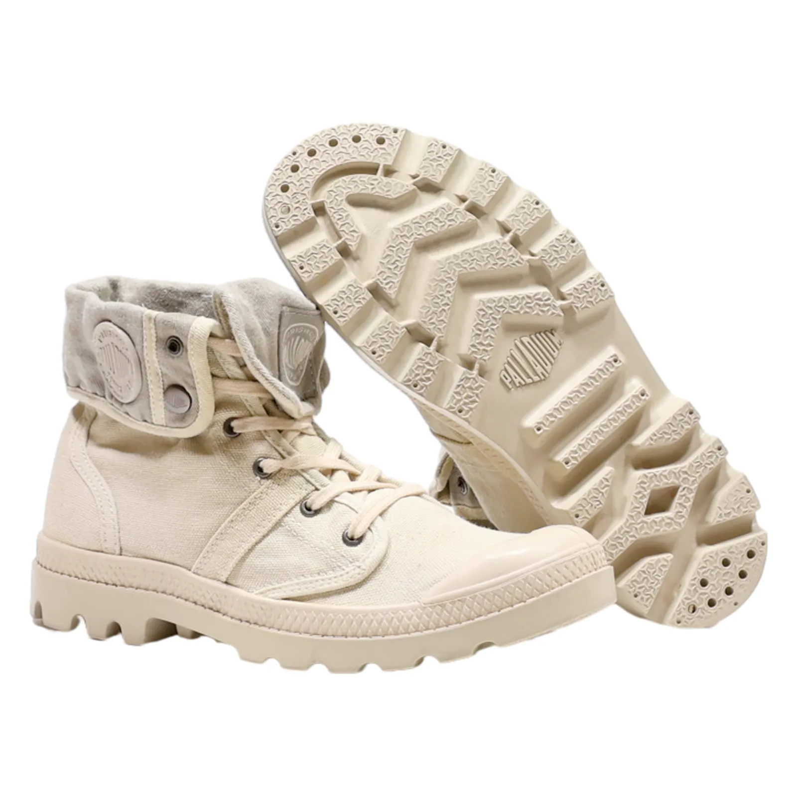 PALLADIUM Chukka Boots Beige Canvas Womens UK 4