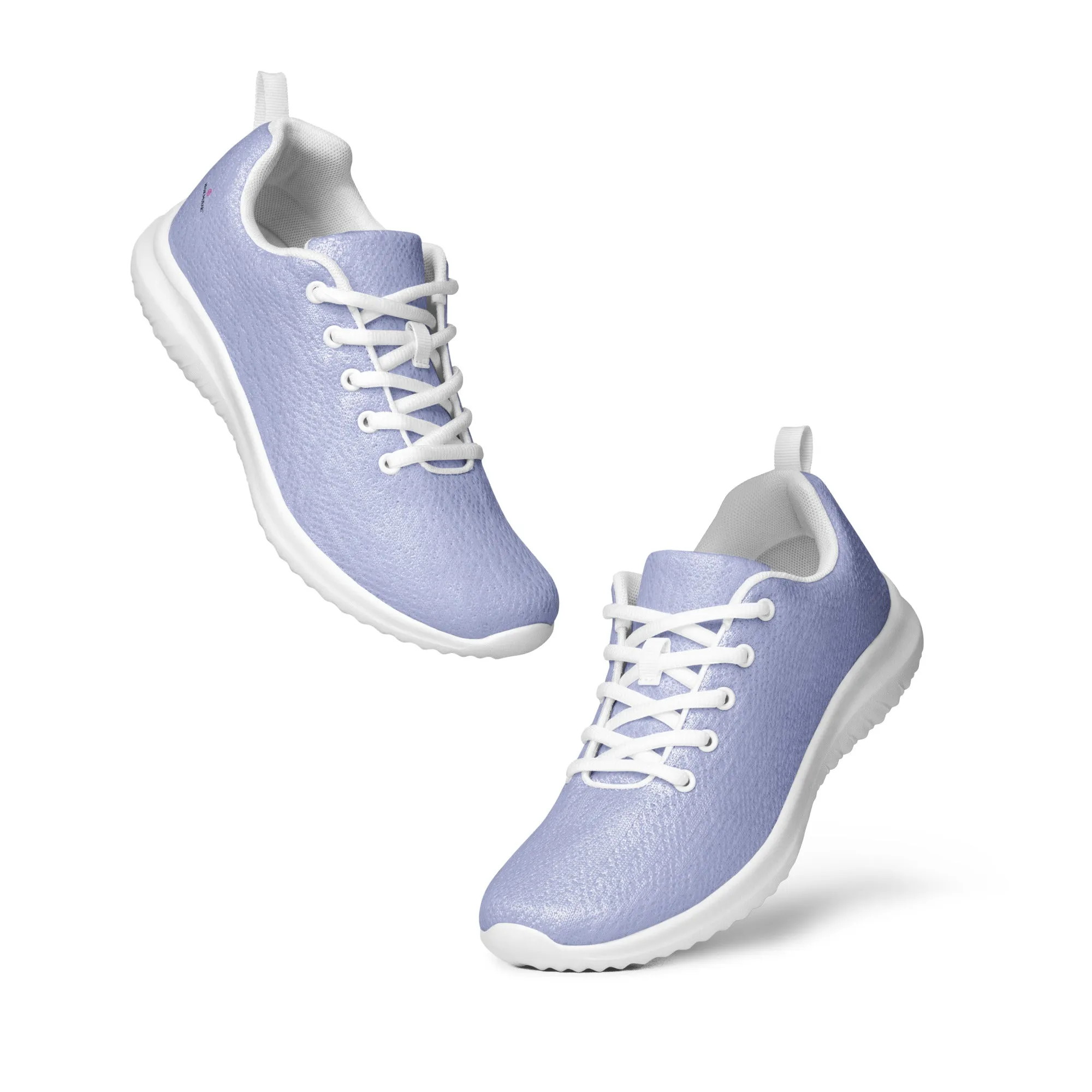 Pastel Purple Men’s Athletic Shoes, Solid Purple Color Modern Breathable Lightweight Men’s Athletic Shoes (US Size: 5-13)