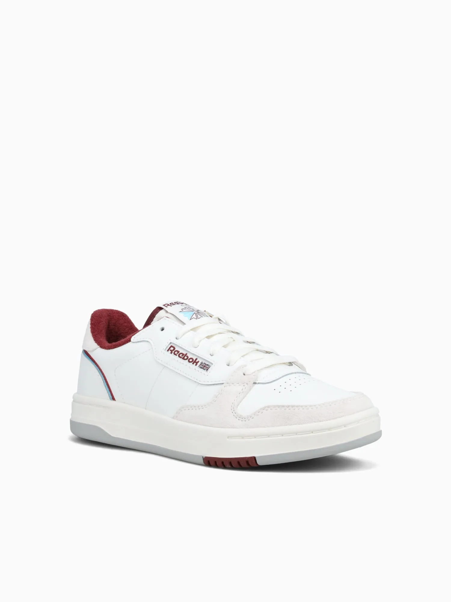 Phase Court Chalk Richmaroon leather