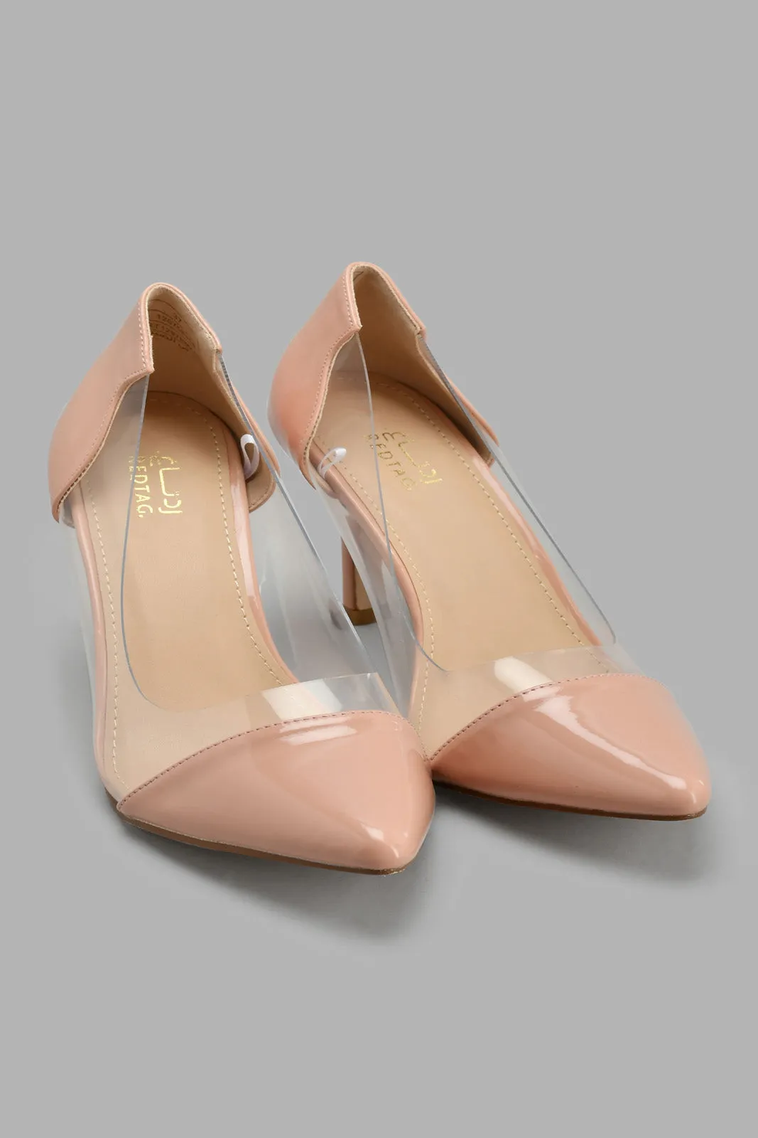 Pink Glossy Court Shoe