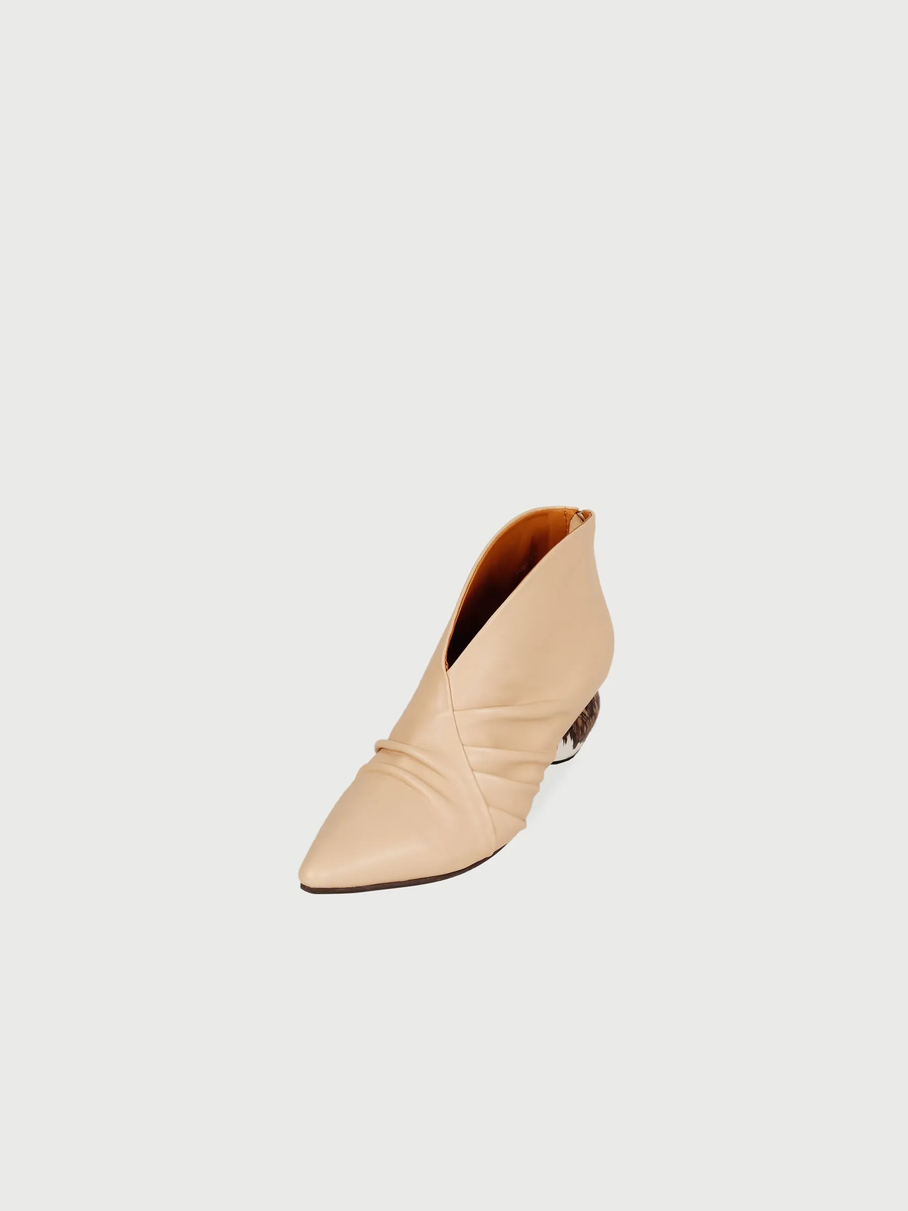 Pointed Ground-Heel Boots