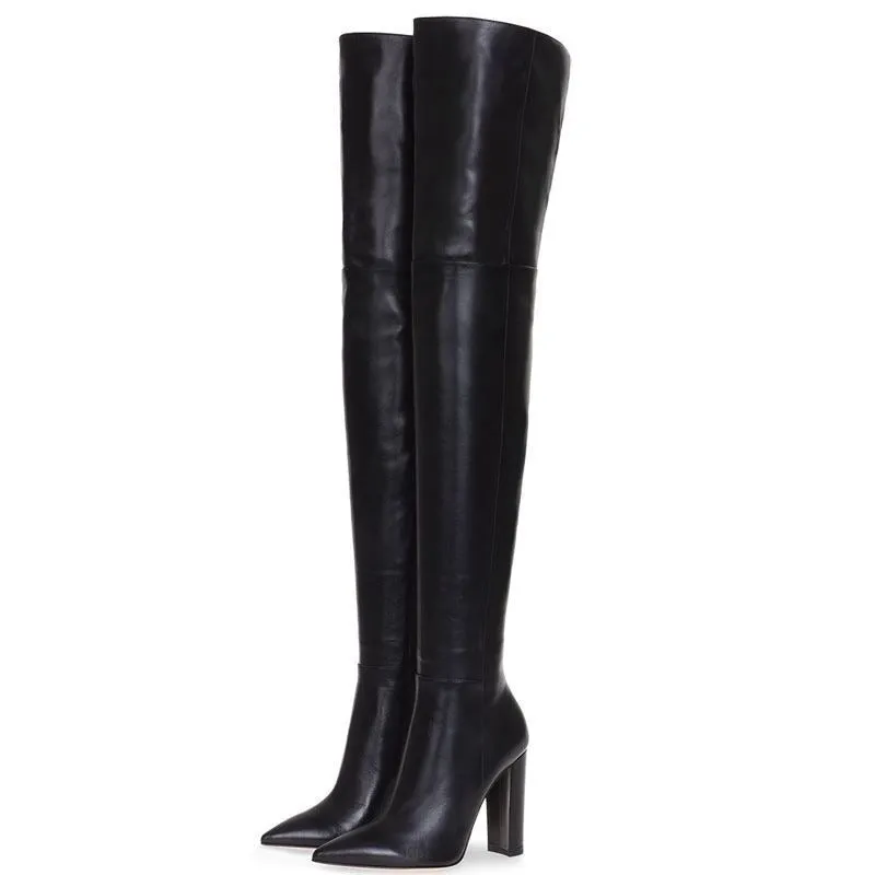 Pre Order:  Over-the-Knee Side Zipper Boots