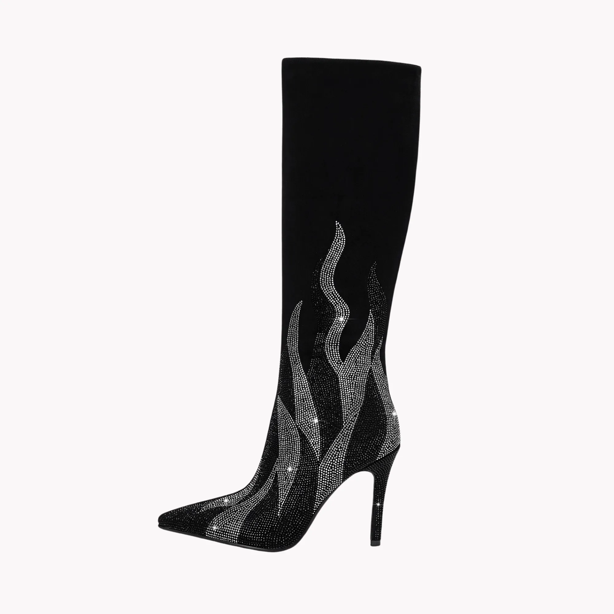 Pre Order:  Silver Flame Pointed Toe Boots