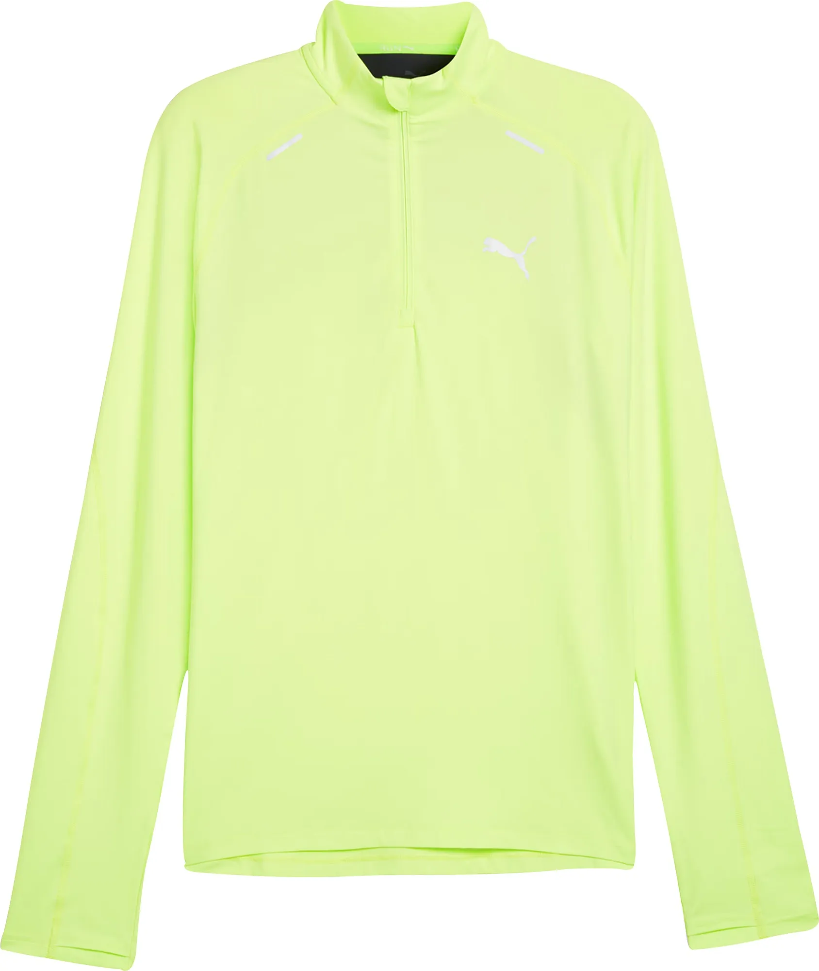 Puma Run Cloudspun Half Zip Long Sleeve Mens Running Top - Green