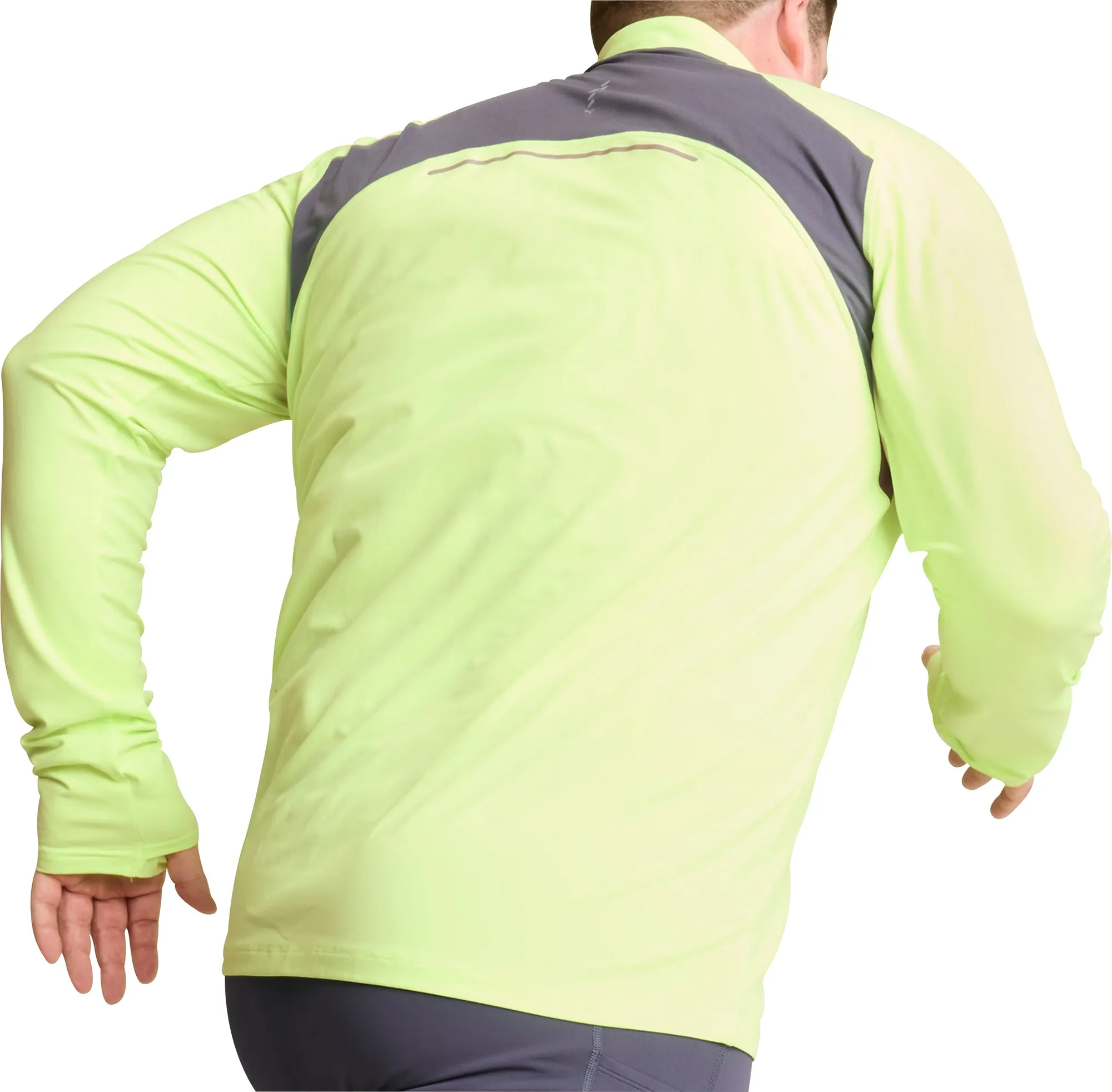 Puma Run Cloudspun Half Zip Long Sleeve Mens Running Top - Green