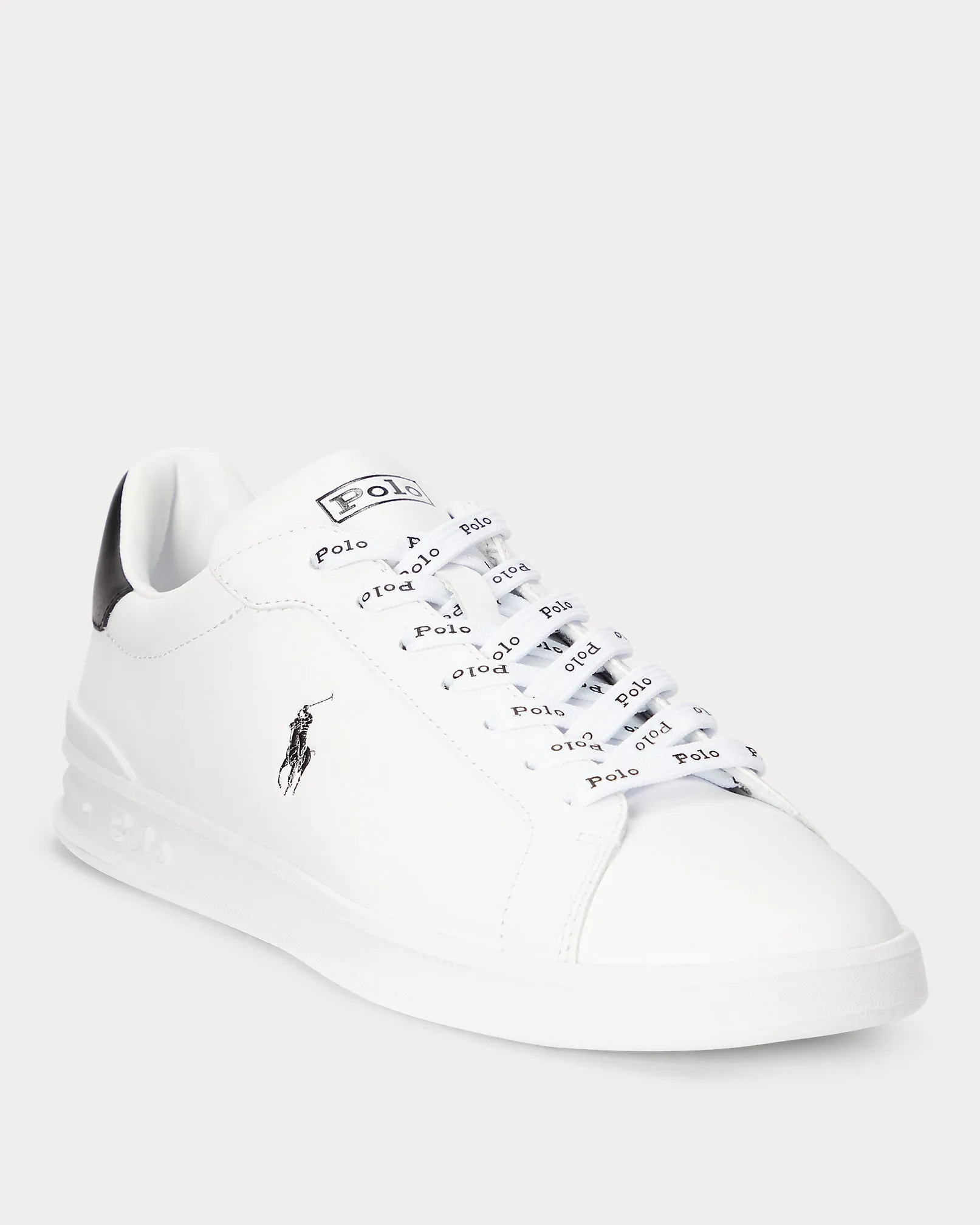 Ralph Lauren Heritage Court II Leather Women's Trainer | White/Black