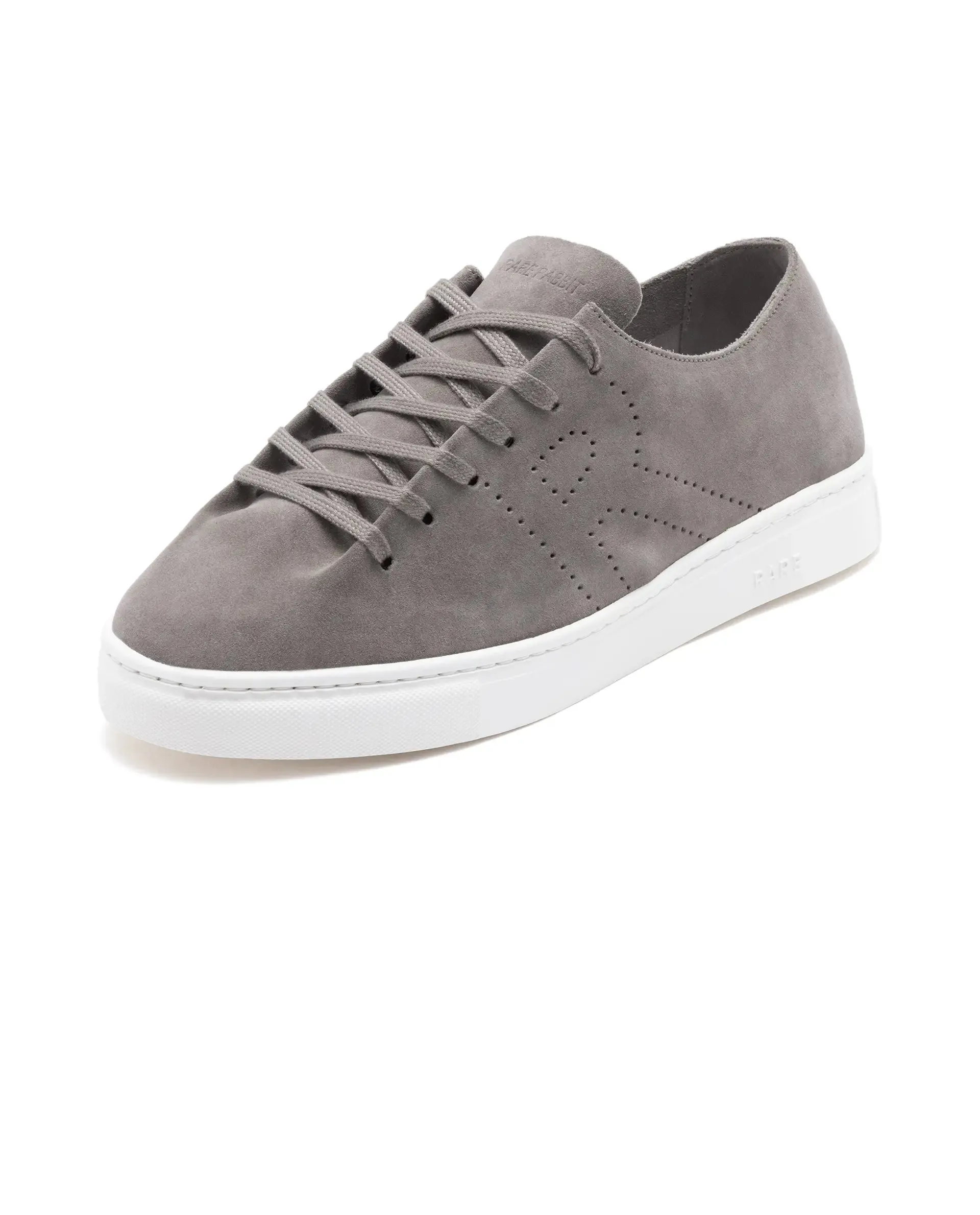 Rare Rabbit Men Skin Taupe Suede Monotone Upper Low-Top Lace-Up Plain Shoes