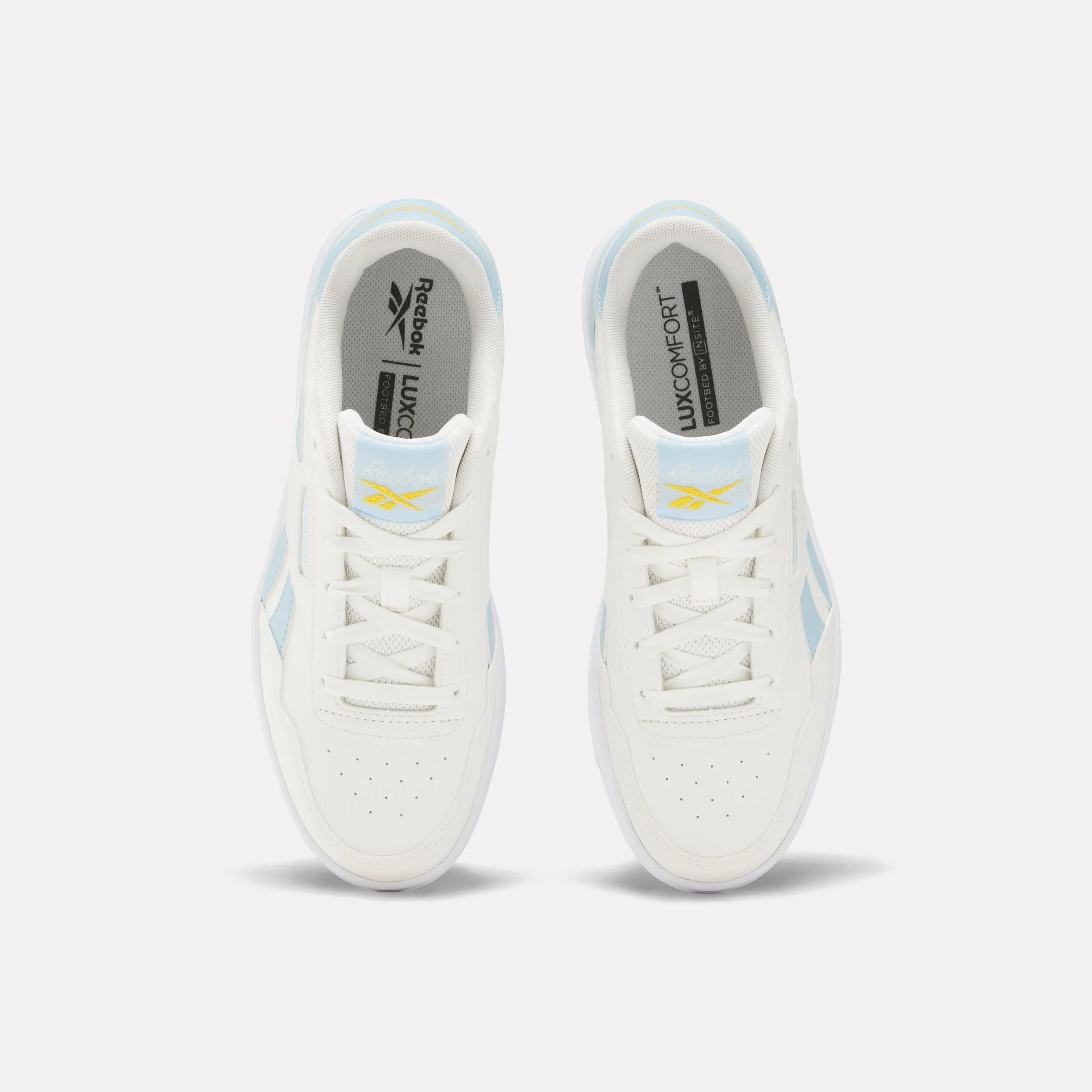 Reebok Court Advance Clip Shoes Chalk/Softblue/Fiercegold