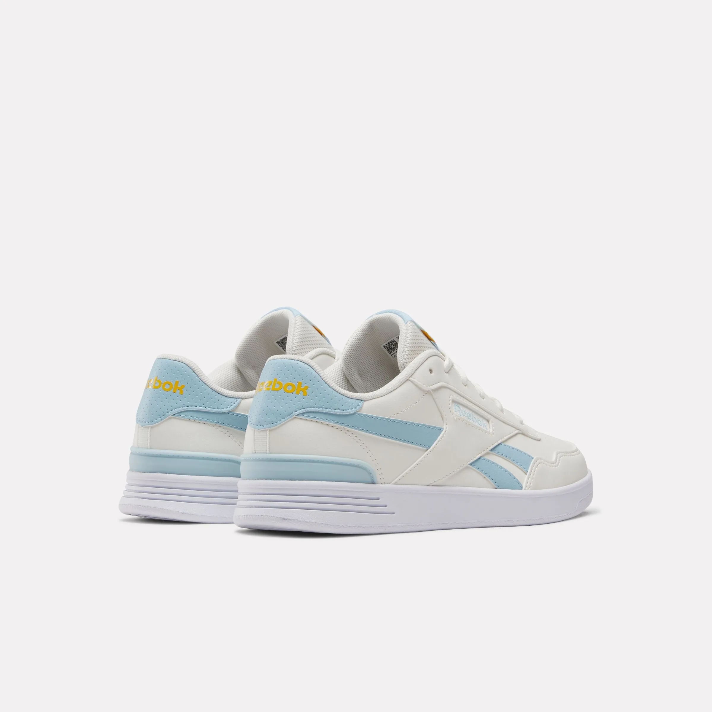 Reebok Court Advance Clip Shoes Chalk/Softblue/Fiercegold