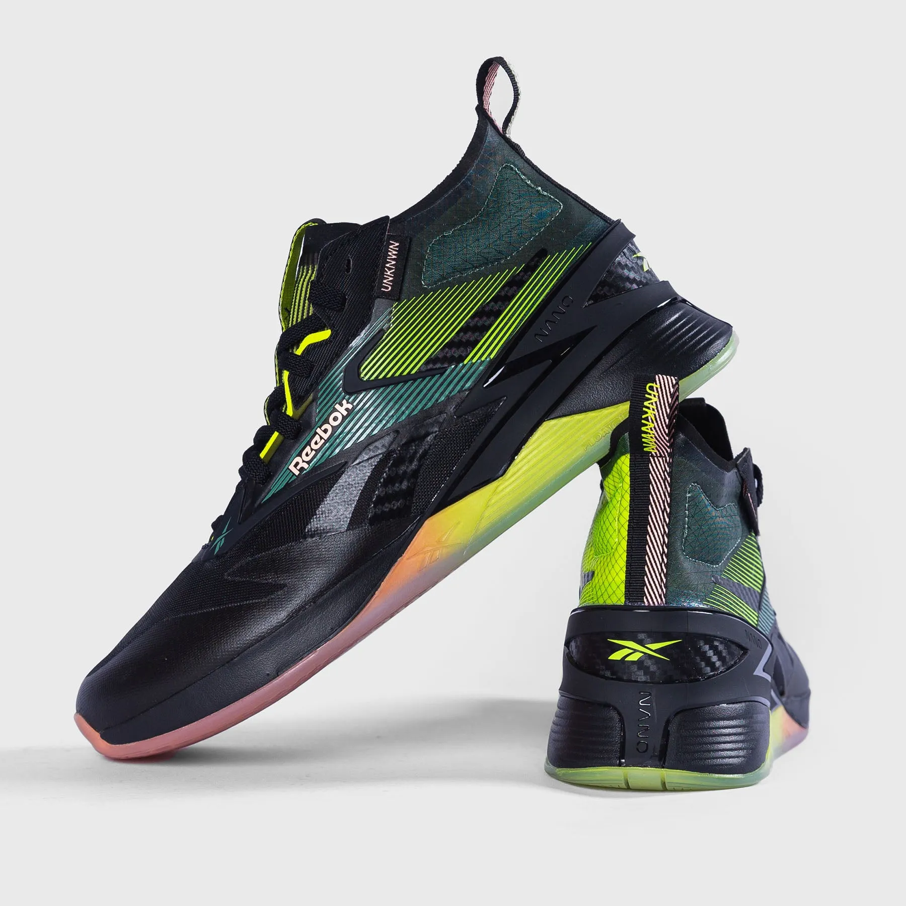 REEBOK - NANO X4 UNKNWN - BLACK/TREK GREEN/ACID YELLOW