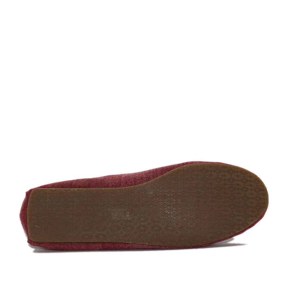 Rianna Moccasin - Wine Red