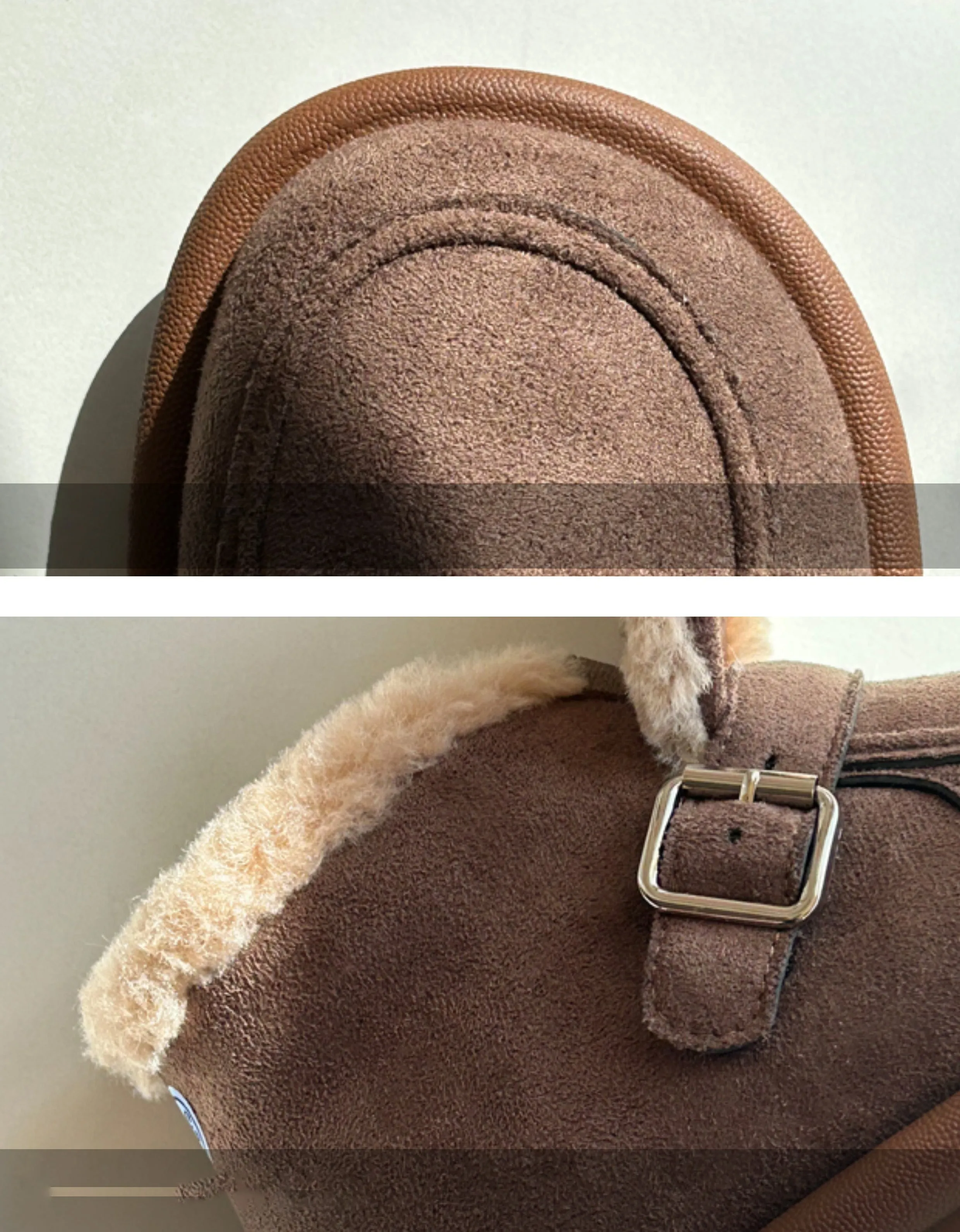 Round Toe Comfortable Winter Suede Boots with Fur