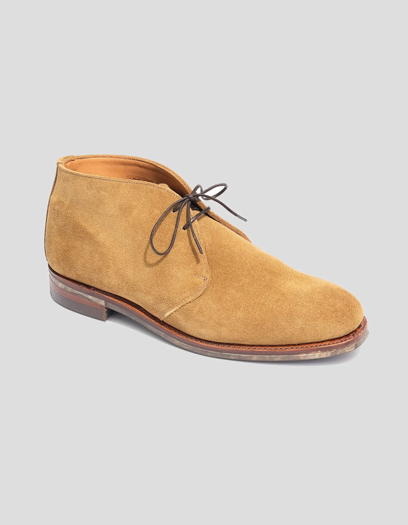 SANDERS TAN SUEDE CHUKKA BOOT