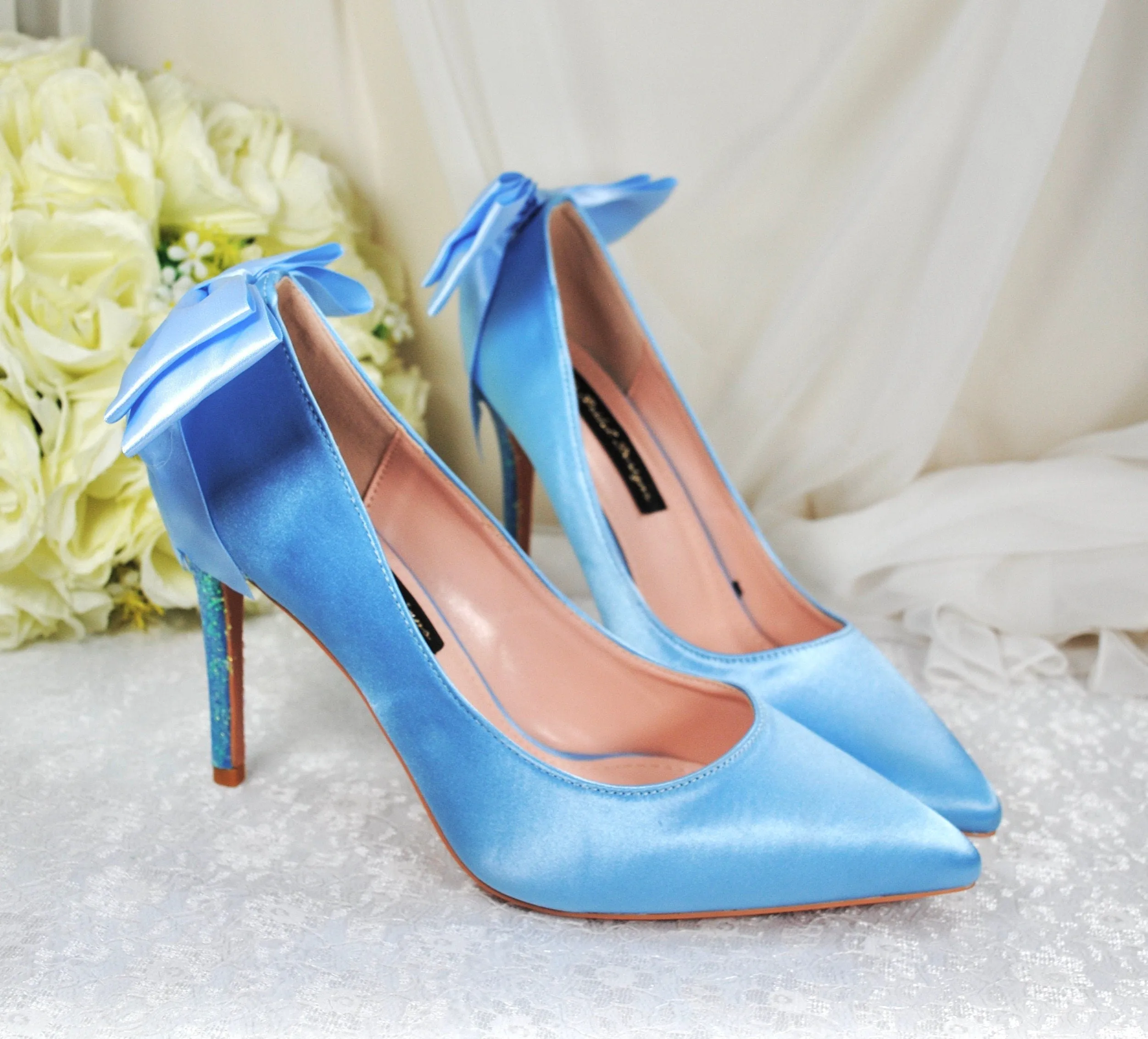 Satin Shoes with Bridal Bow | Other Colours