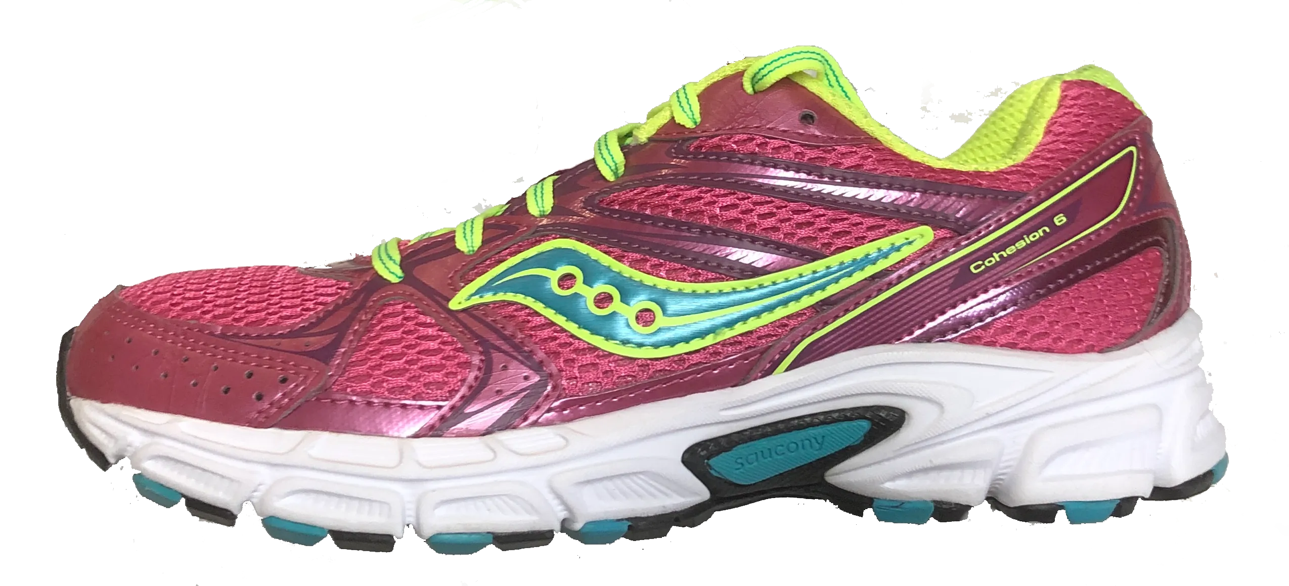 SAUCONY Women's Grid Cohesion 6 -Pink/Blue- Running Shoe