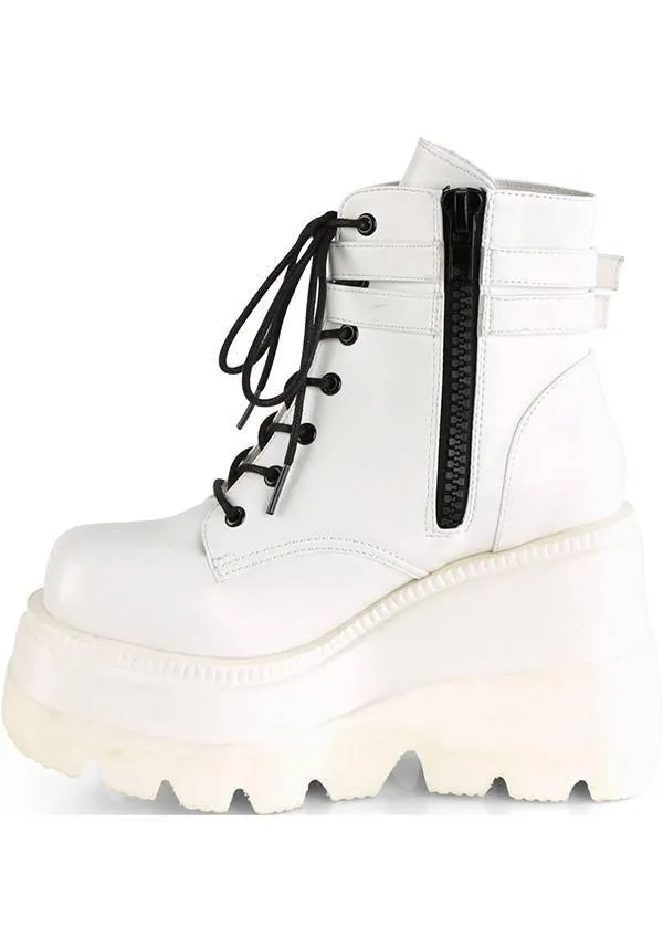 SHAKER-52 [White] | PLATFORM BOOTS [PREORDER]