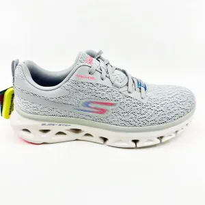 Skechers Go Run Glide Step Flex Gray Womens Athletic Running Shoes