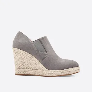 Sohiwoo Women Women Pointed Toe Slope Heeled Twine Sole