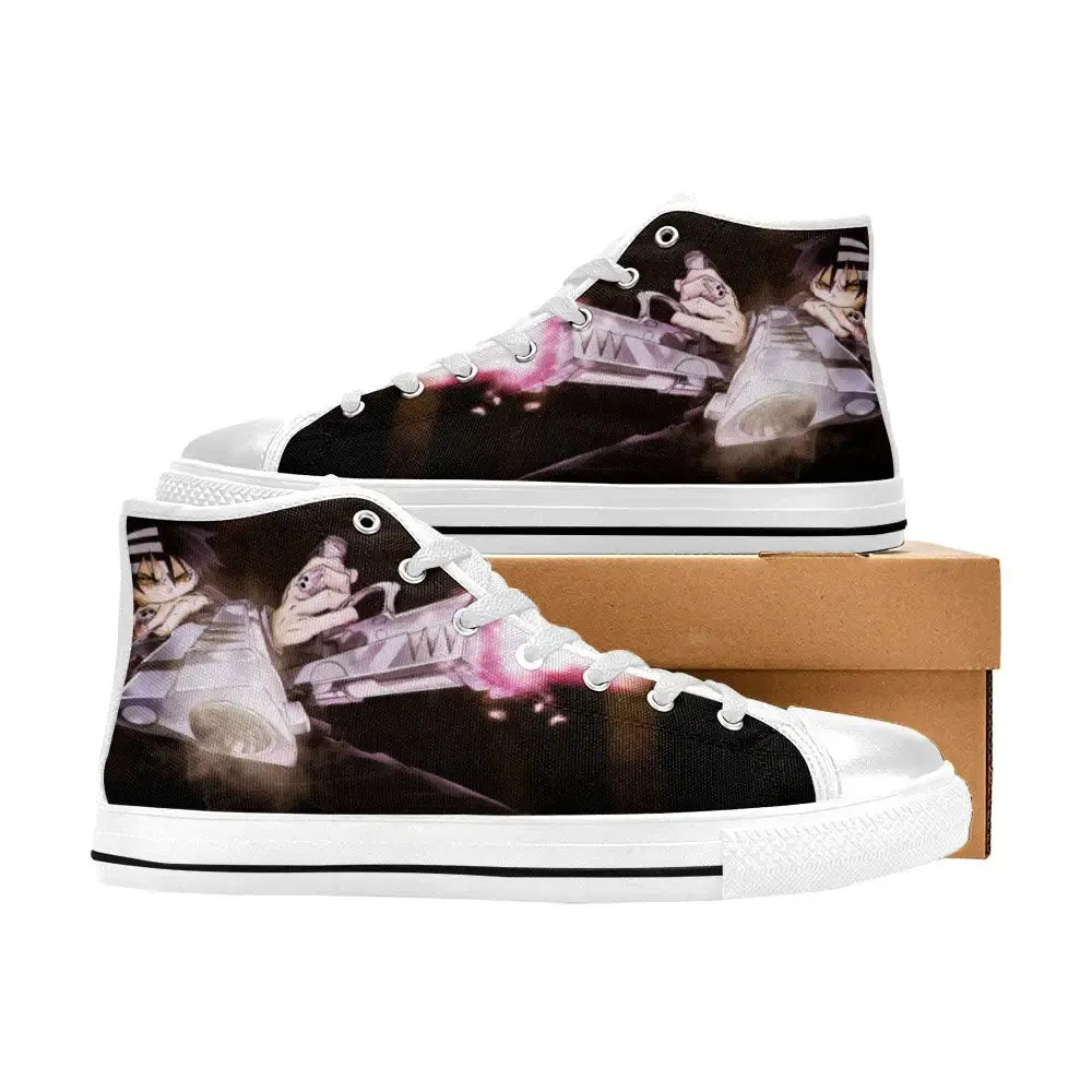 Soul Eater Miyano Mamoru Shoes High Top Sneakers for Kids and Adults