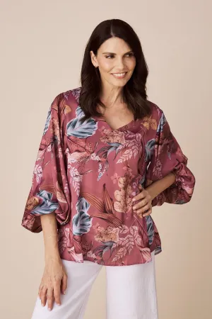 Sovana Long Sleeve Top in Angelique Print