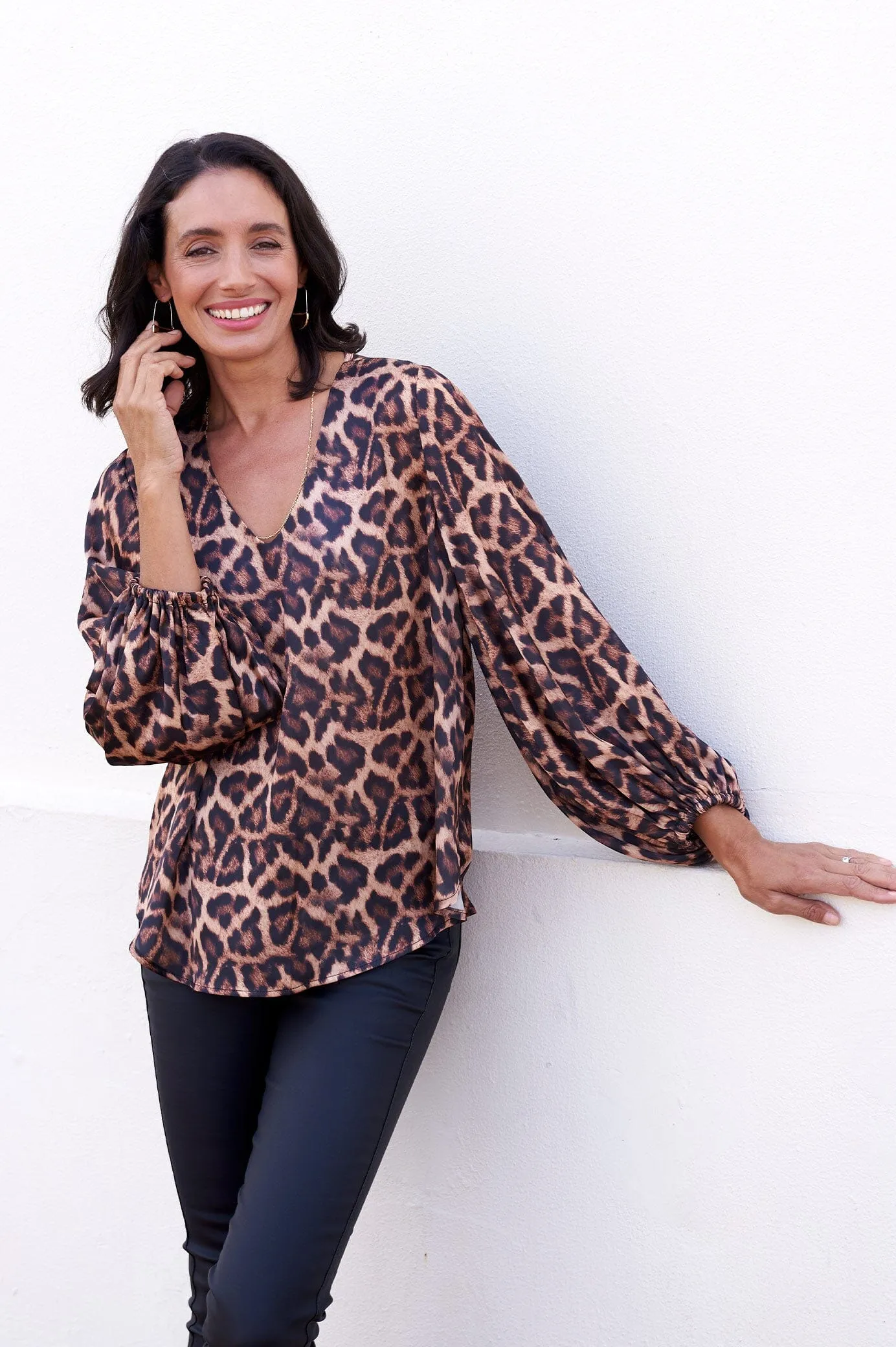 Sovana Long Sleeve Top in Anika Print