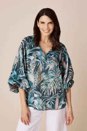 Sovana Long Sleeve Top in Anne Print