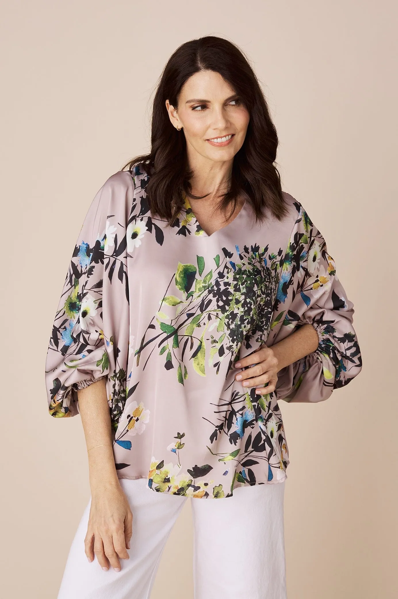 Sovana Long Sleeve Top in Bridget Print