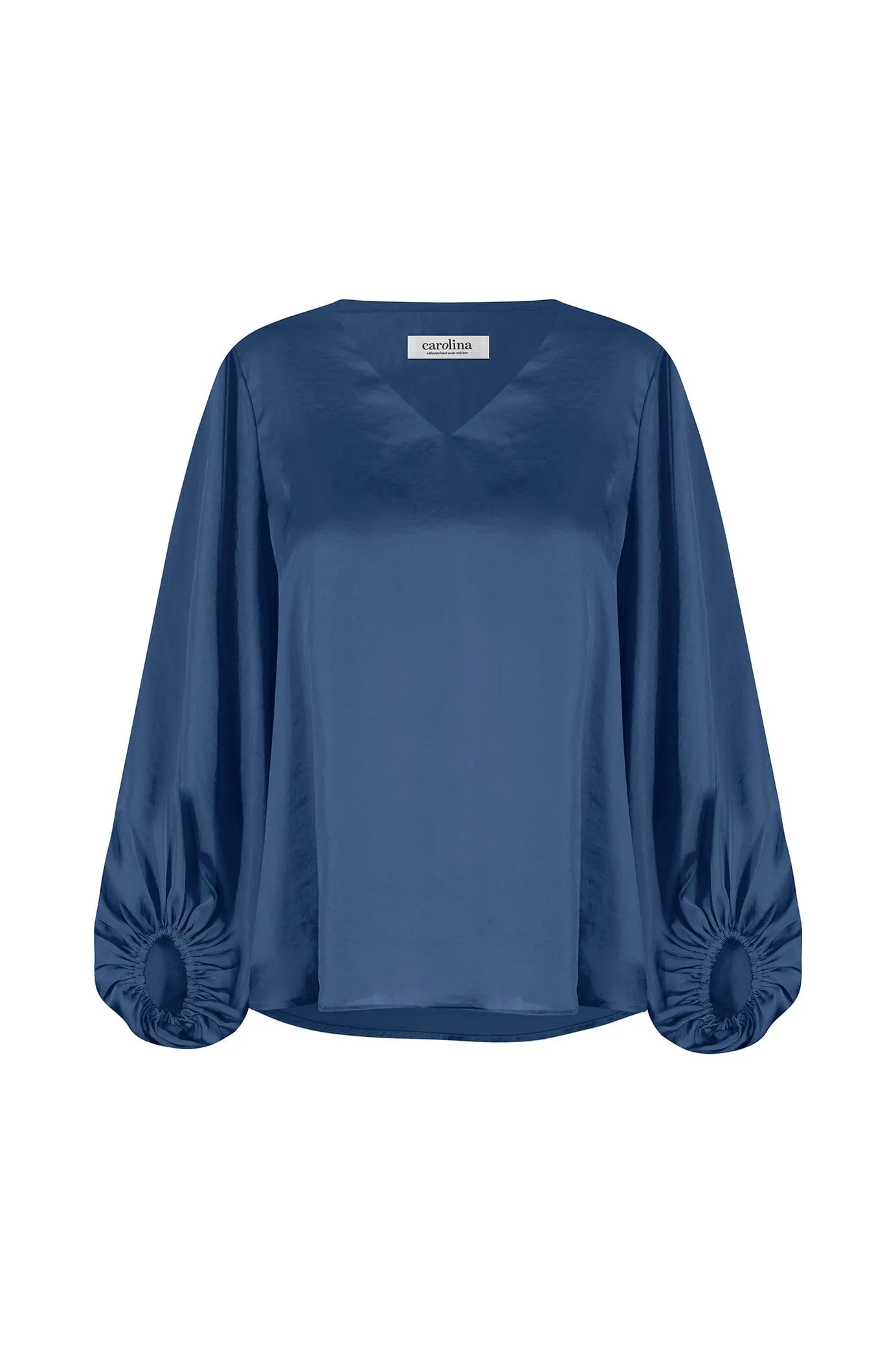 Sovana V-Neck Long Sleeve Top Navy