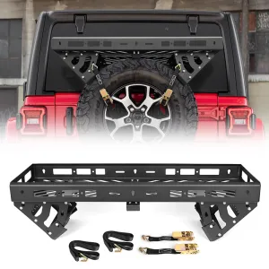 Spare Tire Cargo Storage Tray for Jeep Wrangler 30''-40'' Diameter