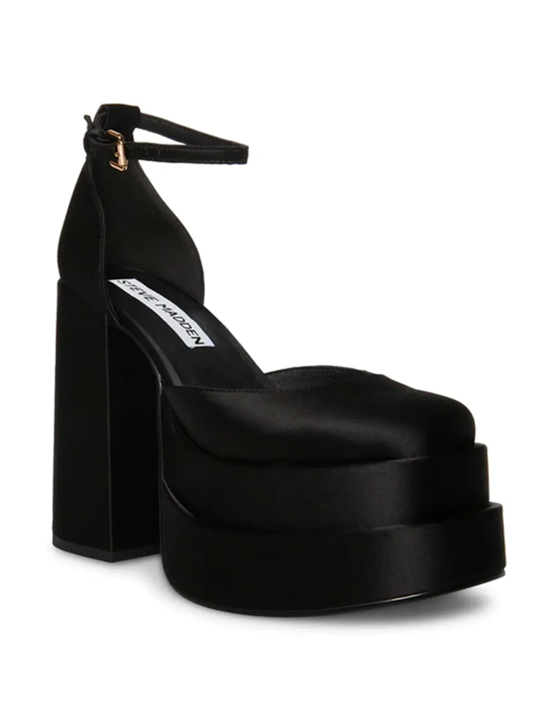 Steve Madden Charlize Satin Platform Heel, Black