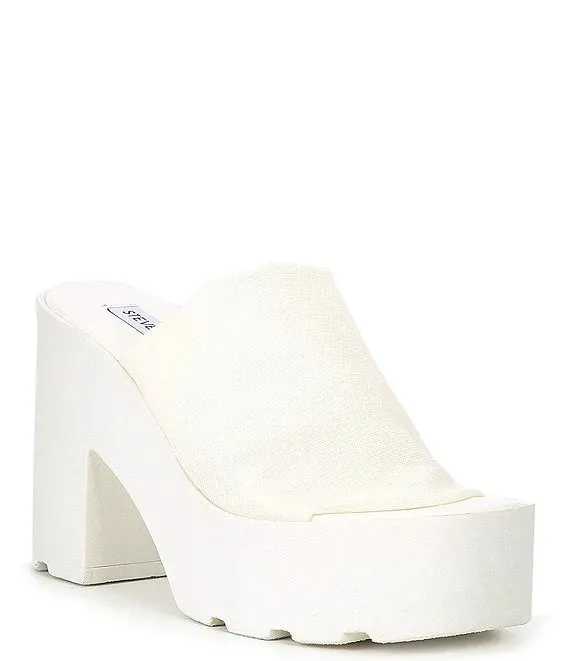 Steve Madden Sami Platform Sandal in White