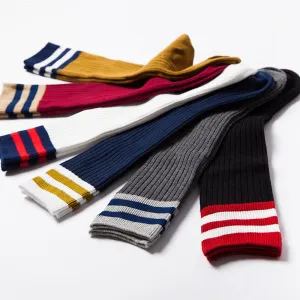 Stripe & Solid Above-The-Knee Socks - Girls