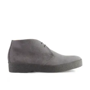 Suede Chukka Boots with Crepe Sole - Grey