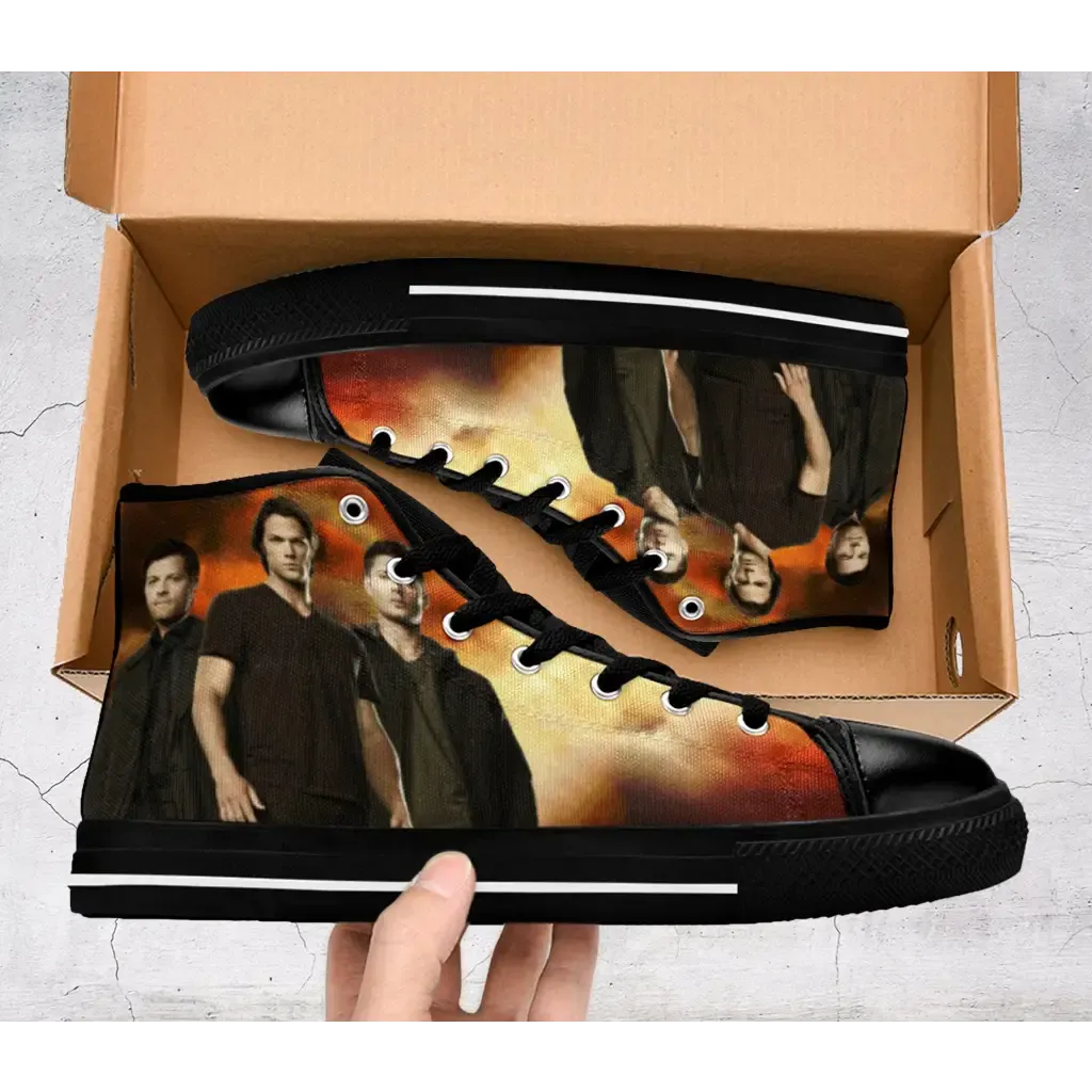 Supernatural Horror Movies Shoes High Top Sneakers for Kids and Adults