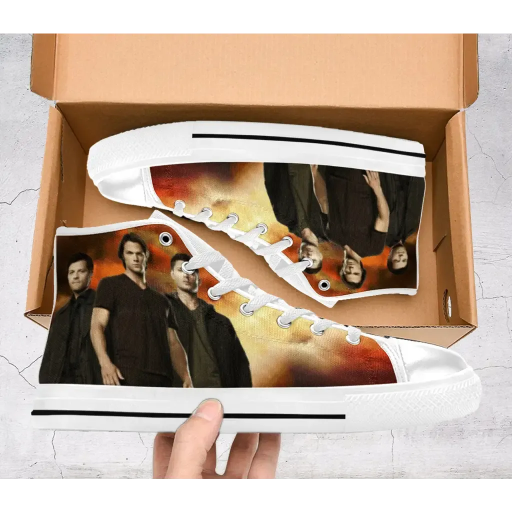 Supernatural Horror Movies Shoes High Top Sneakers for Kids and Adults